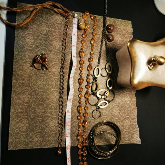 Lot of Jewelry Trinket Dish and Trinket Copper Ladybugs - Picture 12 of 16